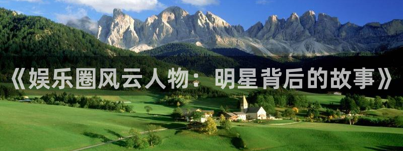 杏悦集团股票：《娱乐圈风云人物：明星背后的故事》
